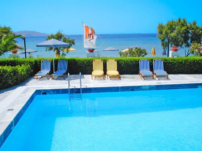 Zefiros Beach Hotel Mykali Exterior photo